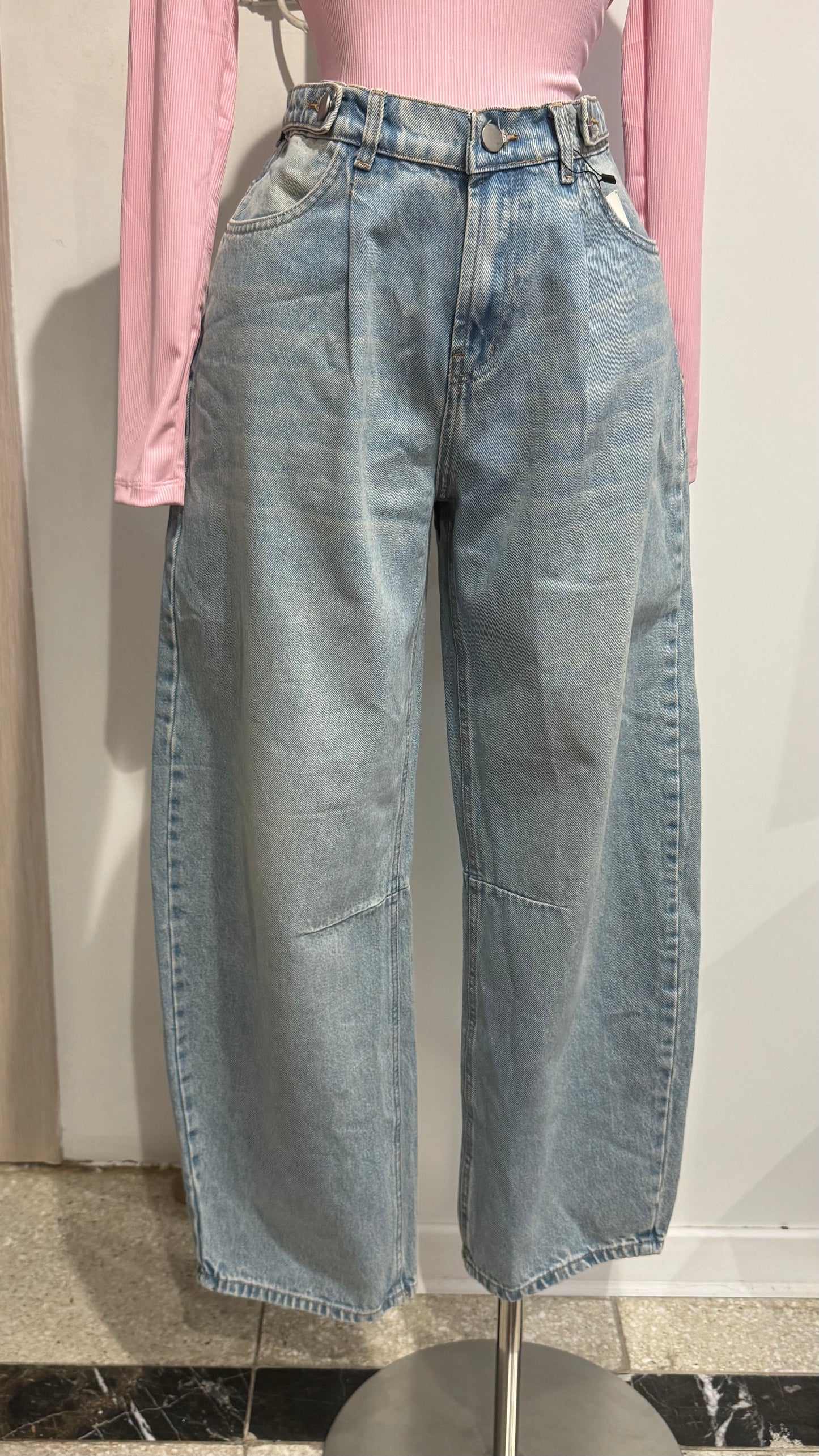 بنطرون جينز ازرار تخصير