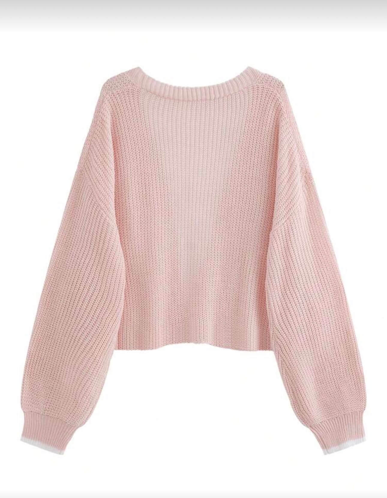 جاكيت صوف وردي