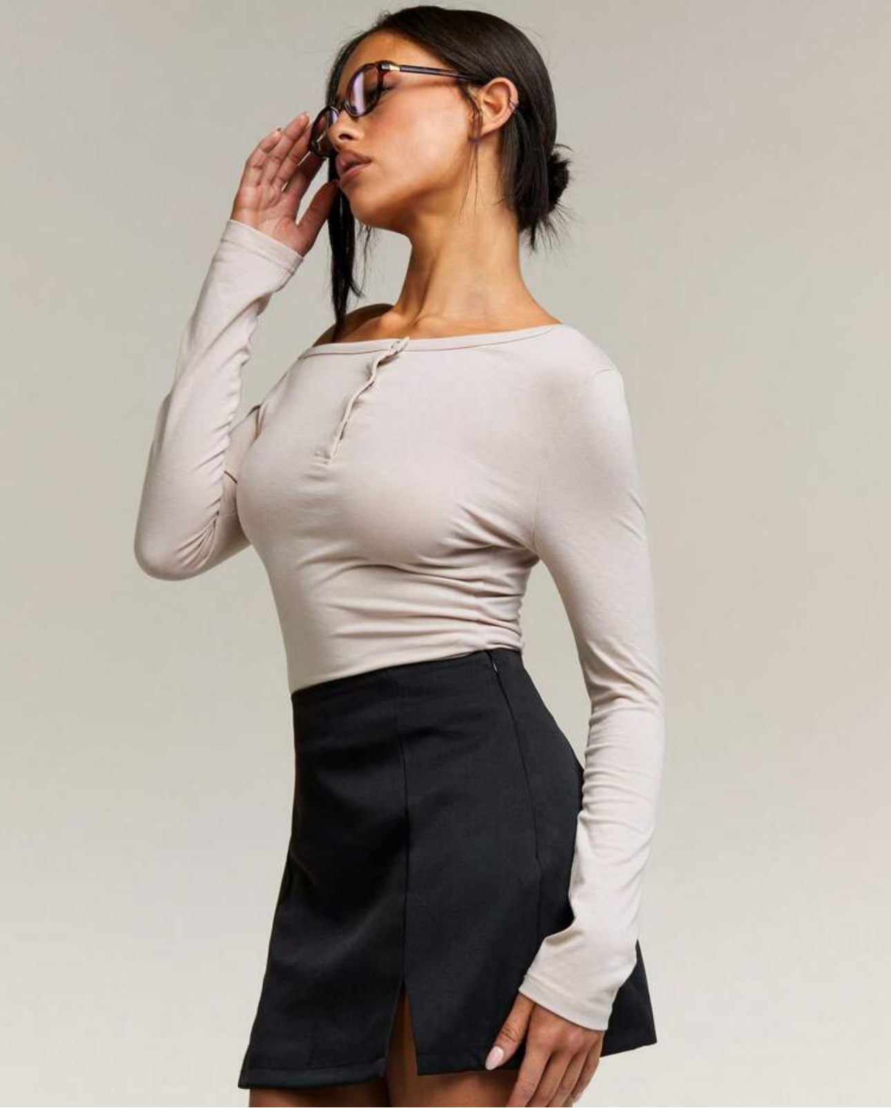 توب ون شولدر مع طباقه - بيجي