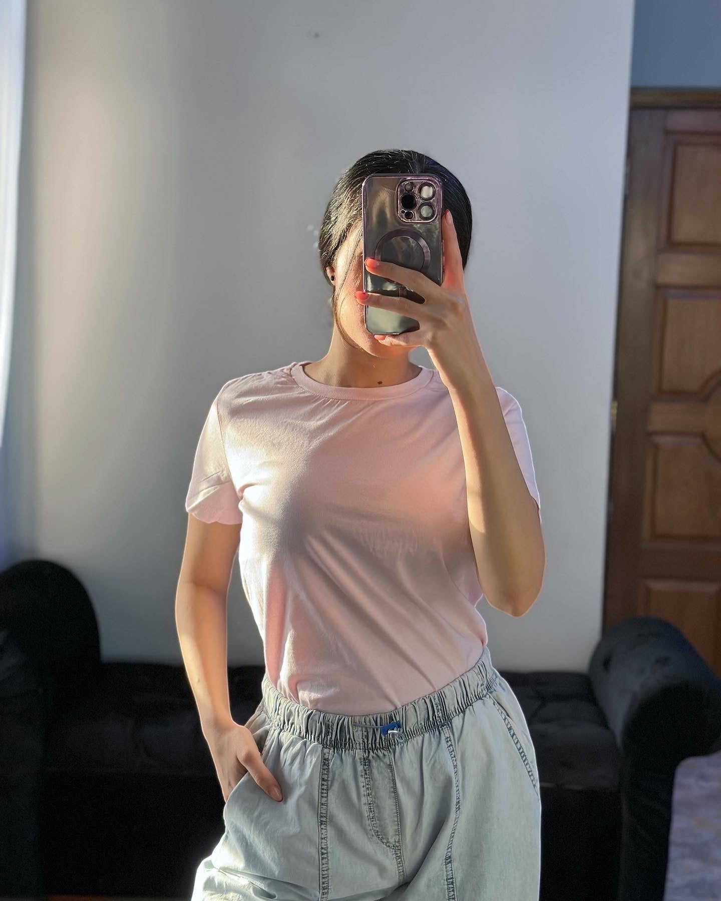 تي شيرت ساده وردي فاتح