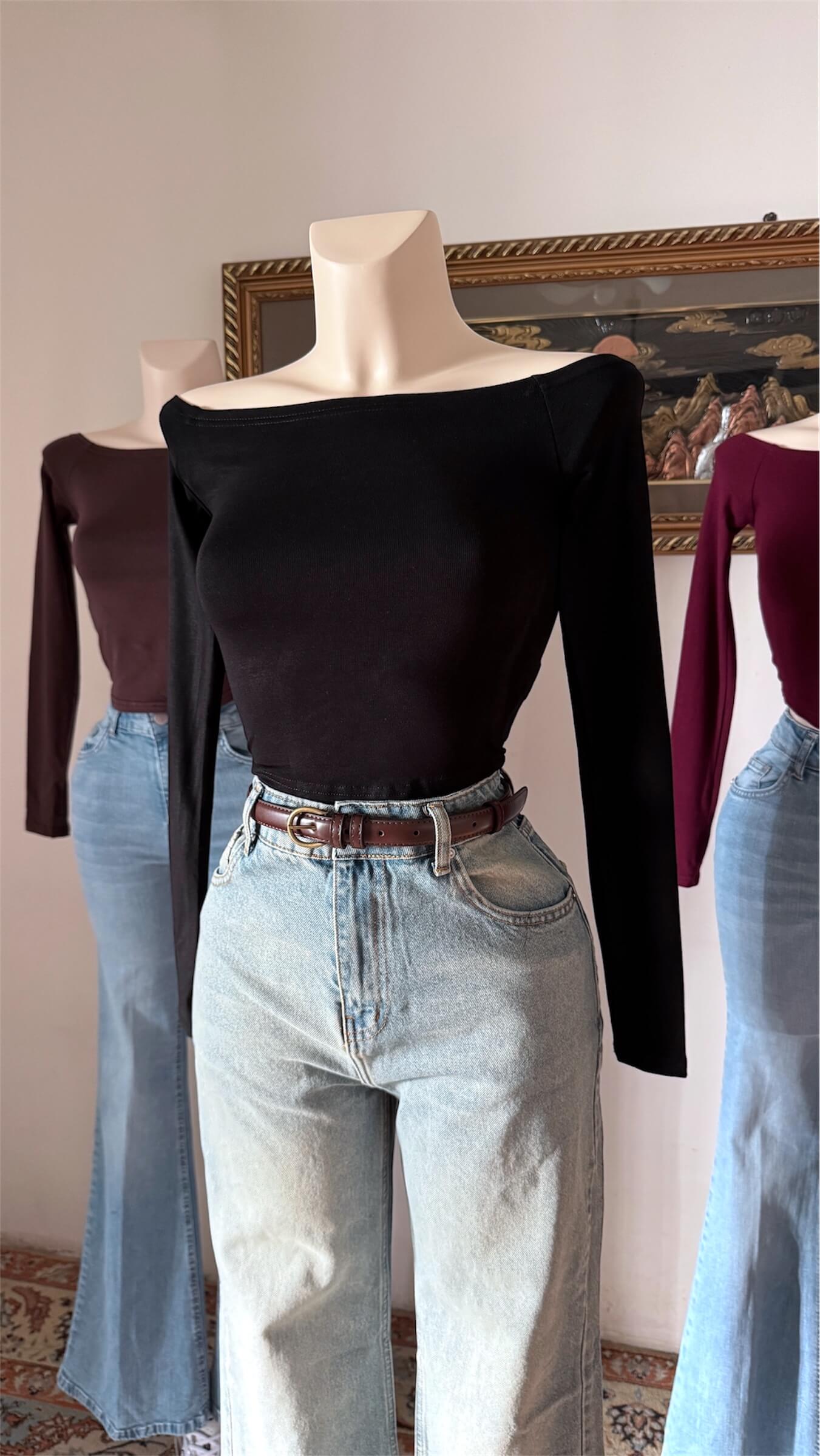 توب اوف شولدر - اسود