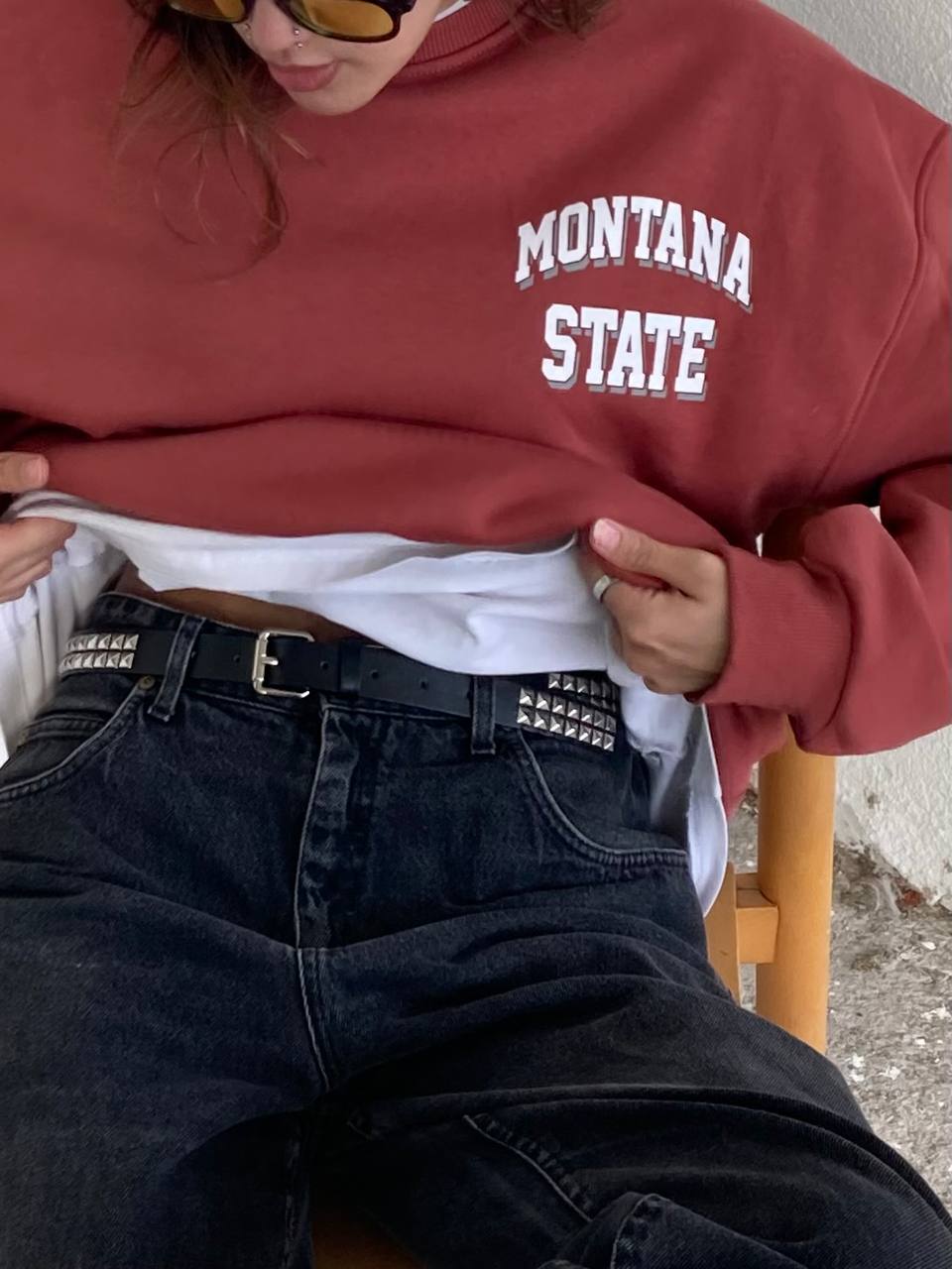 سويتر مونتن ستيت montan state احمر