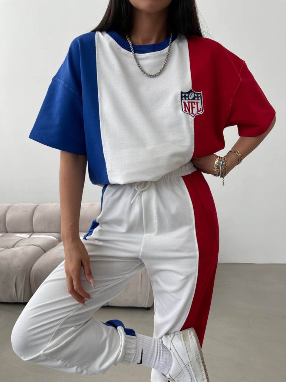 تراك (بجاما و تيشيرت)NFL اوف وايت B4