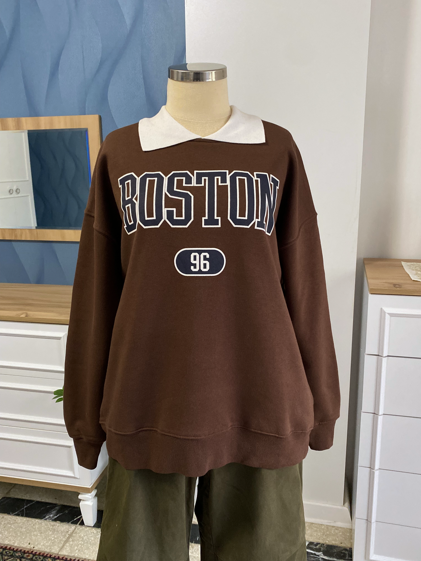 سويتر بوستن ياخه متصله جوزي - boston sweater