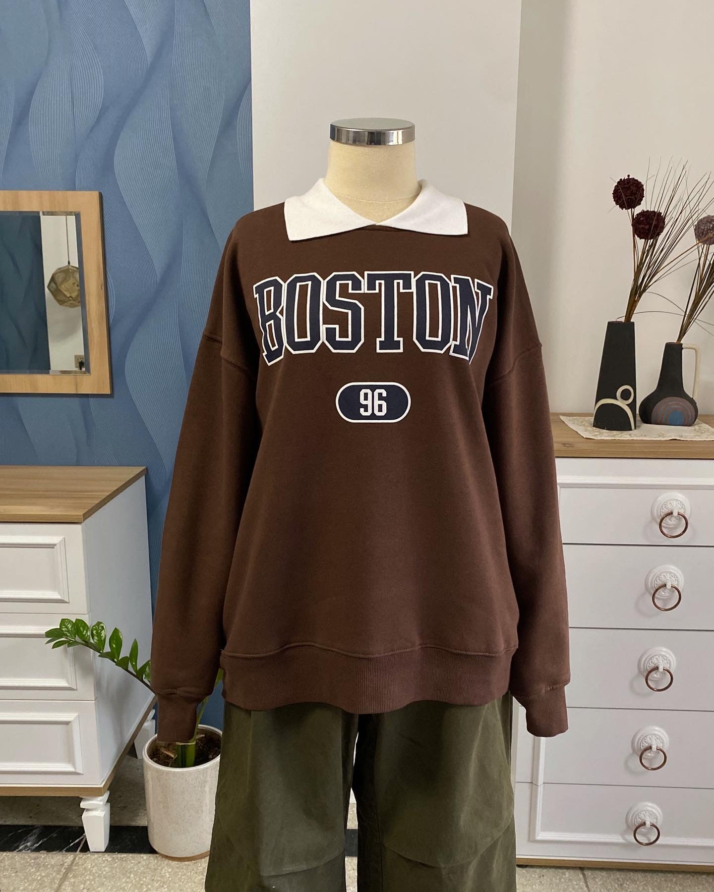 سويتر بوستن ياخه متصله جوزي - boston sweater