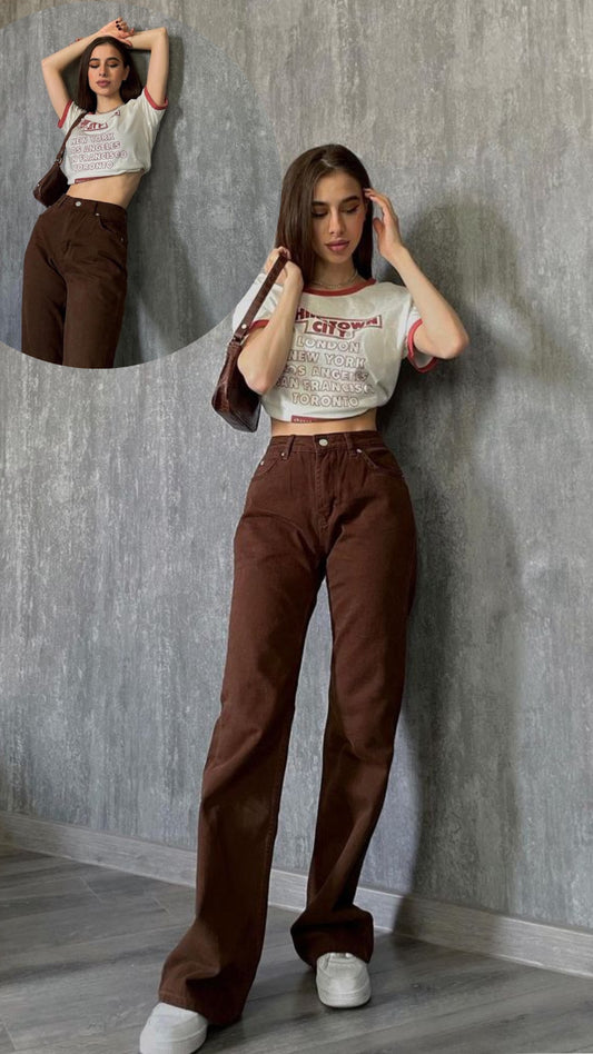 ⁨⁨⁨⁨جينز جوزي  عدل 116 brown pants⁩⁩⁩⁩