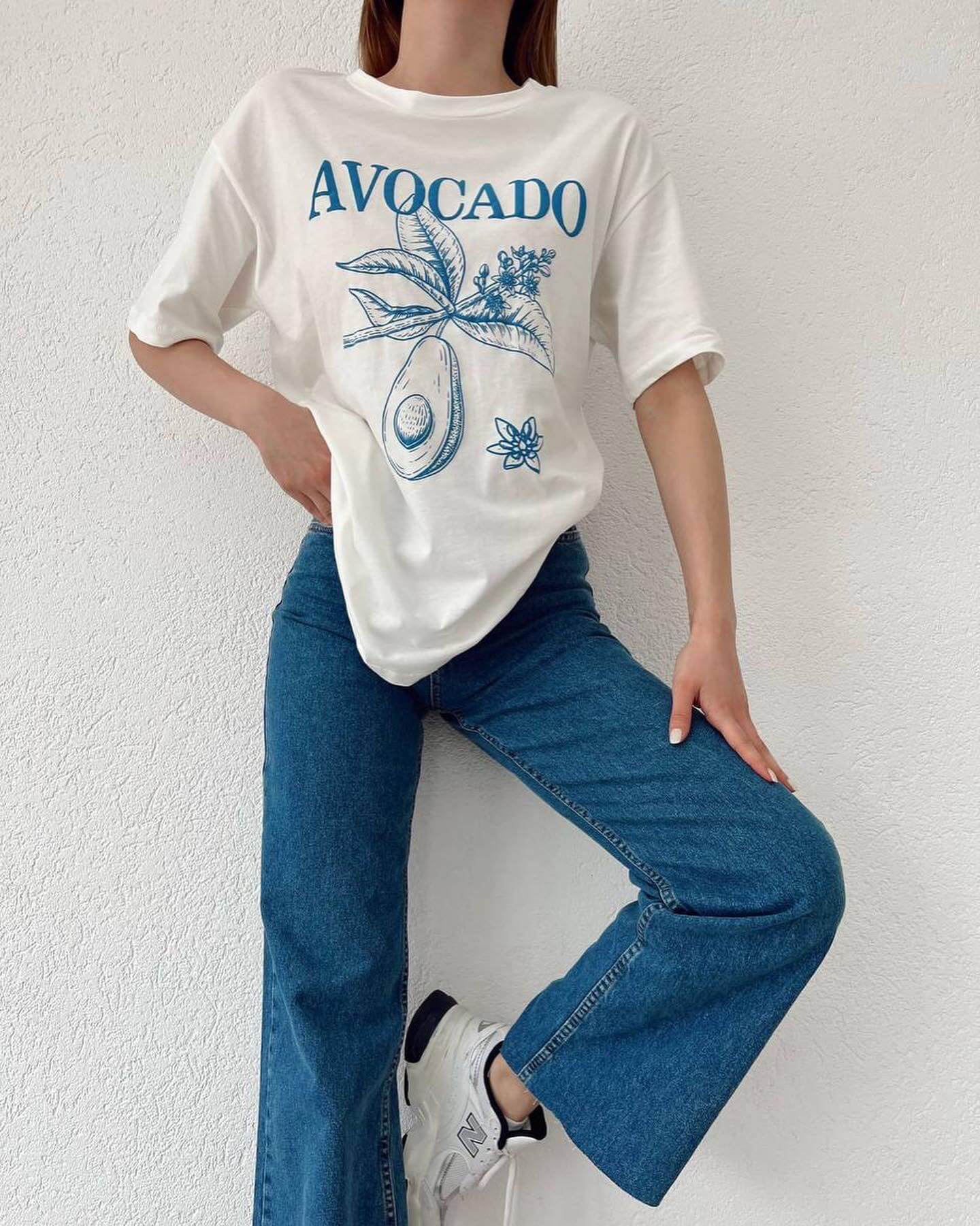 تي شيرت ابيض افوكادو -avocado t shirt white i4