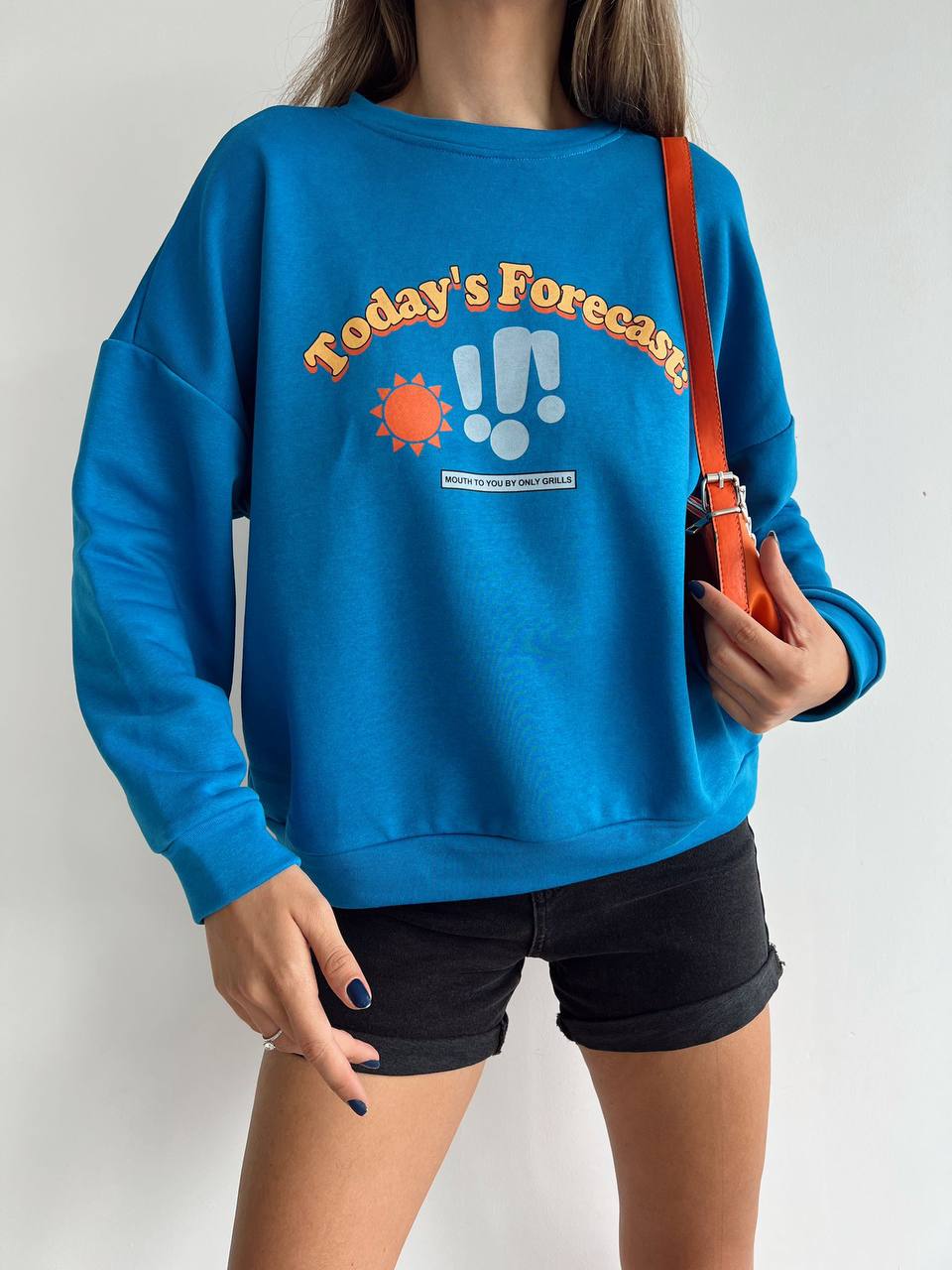 Sweater today’s forecast blue-سويتر توديز فوركاست ازرق 1003