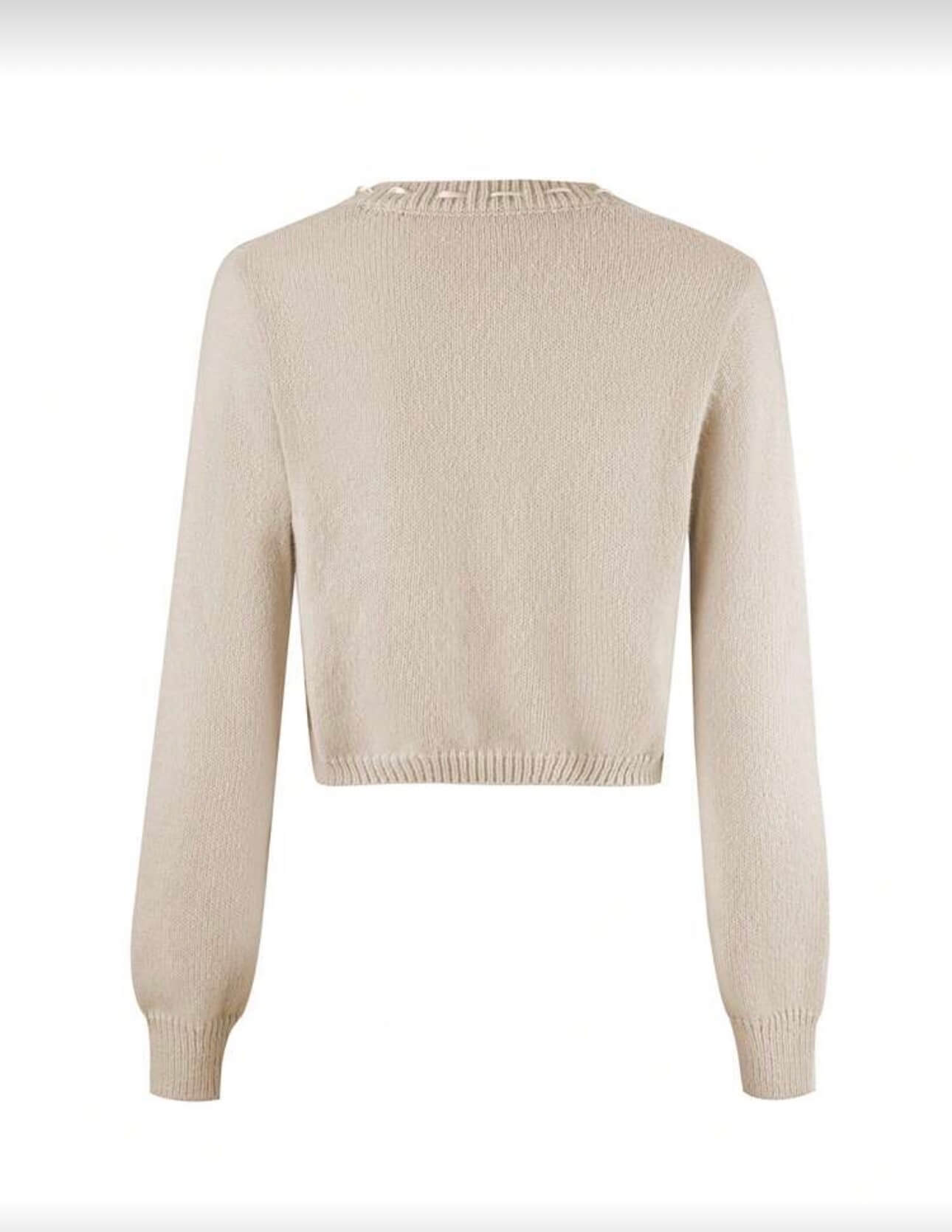 جاكيت صوف بيجي قصير