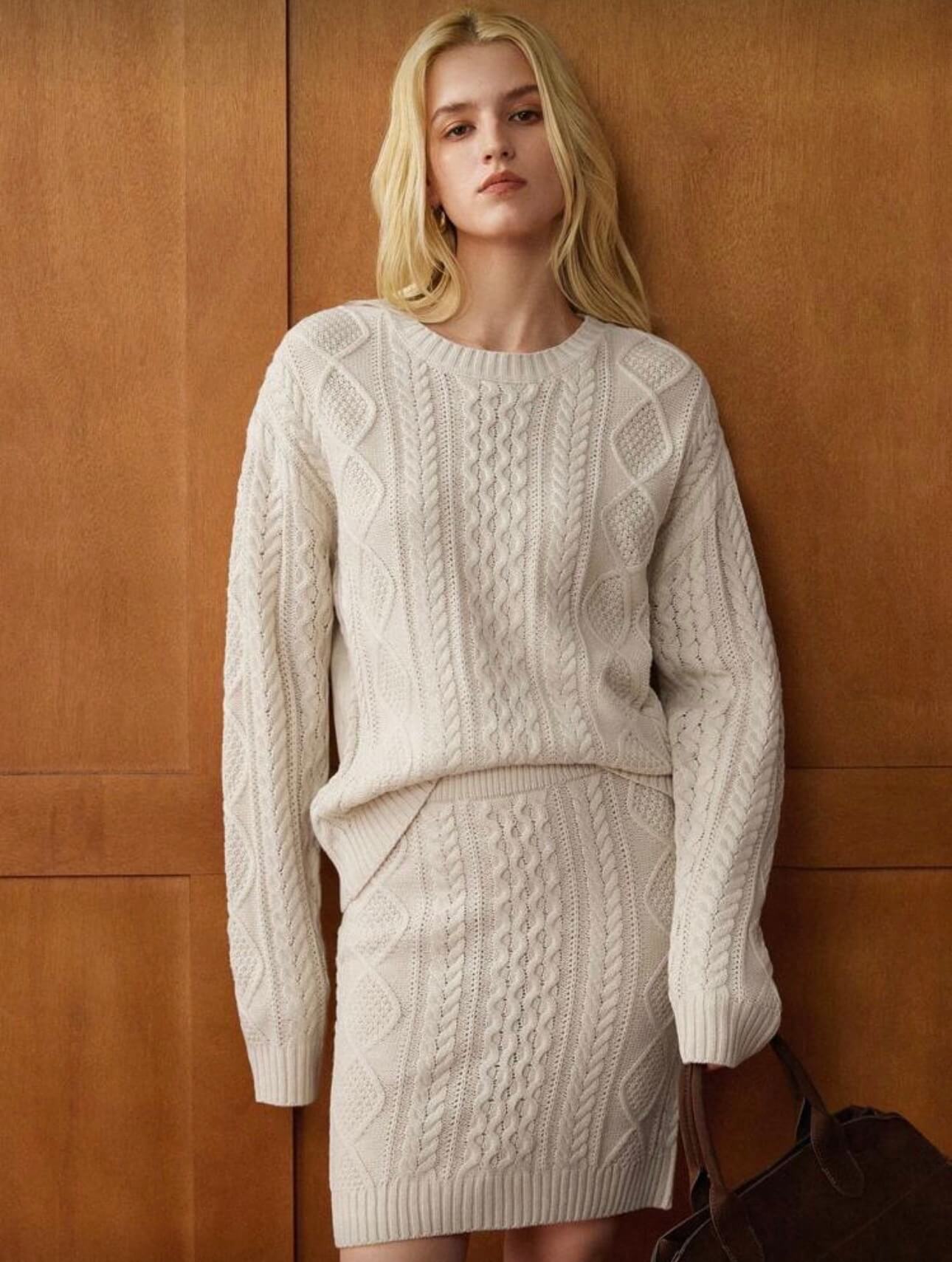 سوت حياكه بيجي فاتح سويتر + تنوره