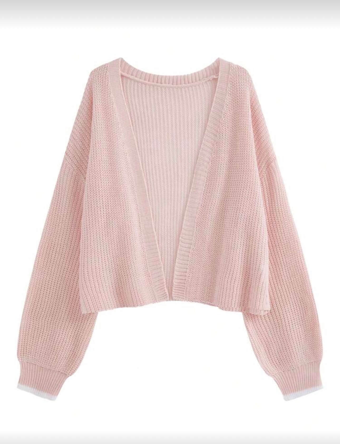 جاكيت صوف وردي