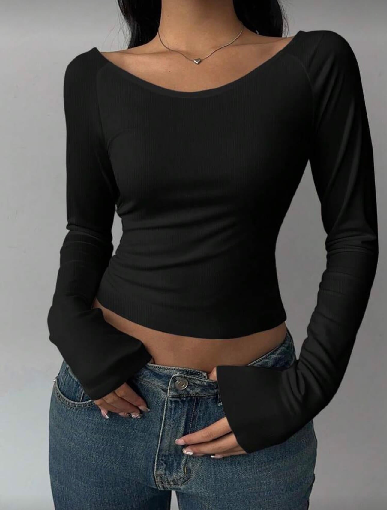 توب اسود ساده