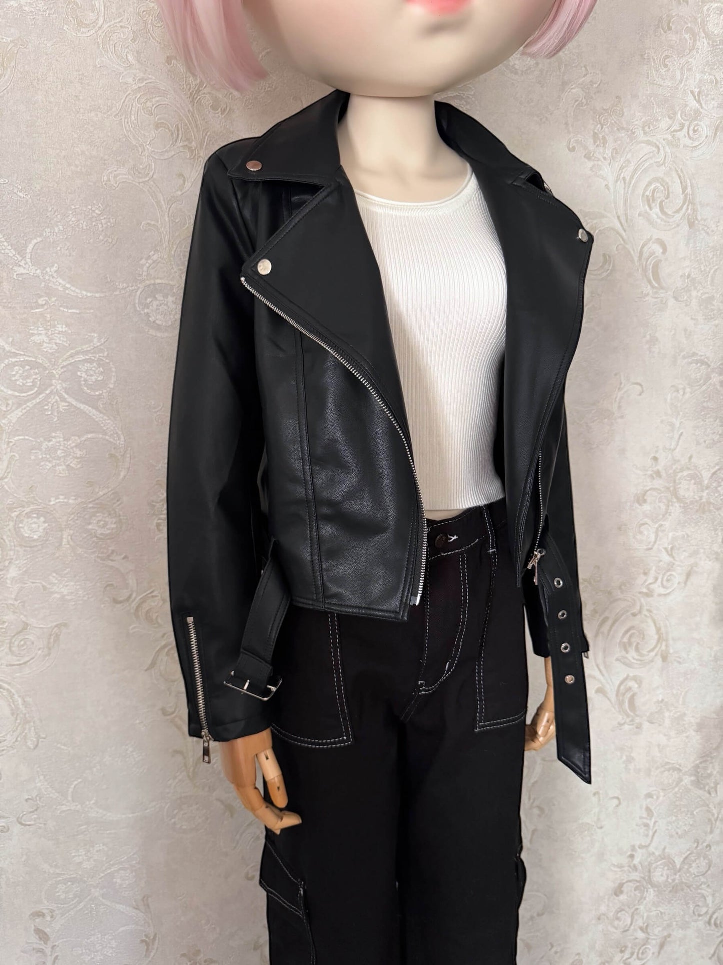 جاكيت جلد leather jacket