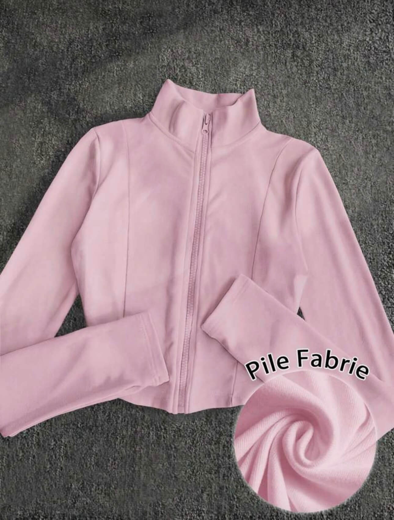 جاكيت رياضي فت   - وردي