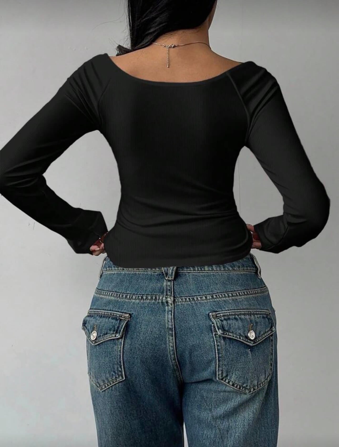 توب اسود ساده