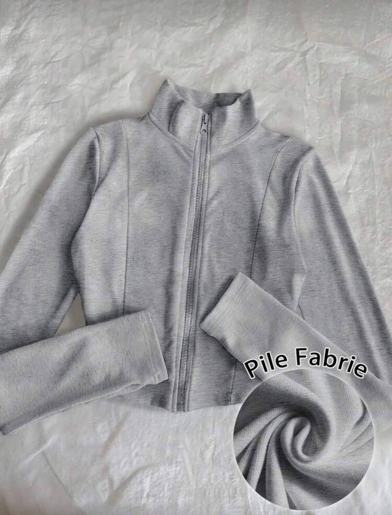 جاكيت رياضي فت   - رصاصي