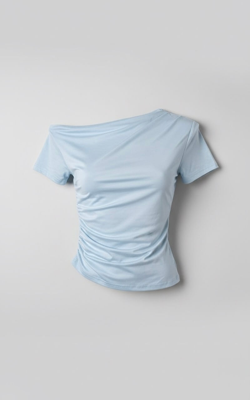 توب one shoulder - سمائي