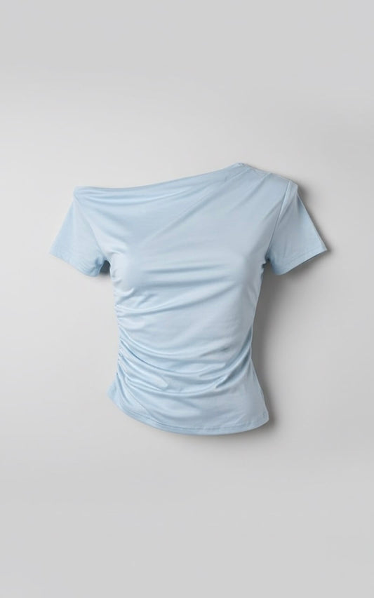 توب one shoulder - سمائي