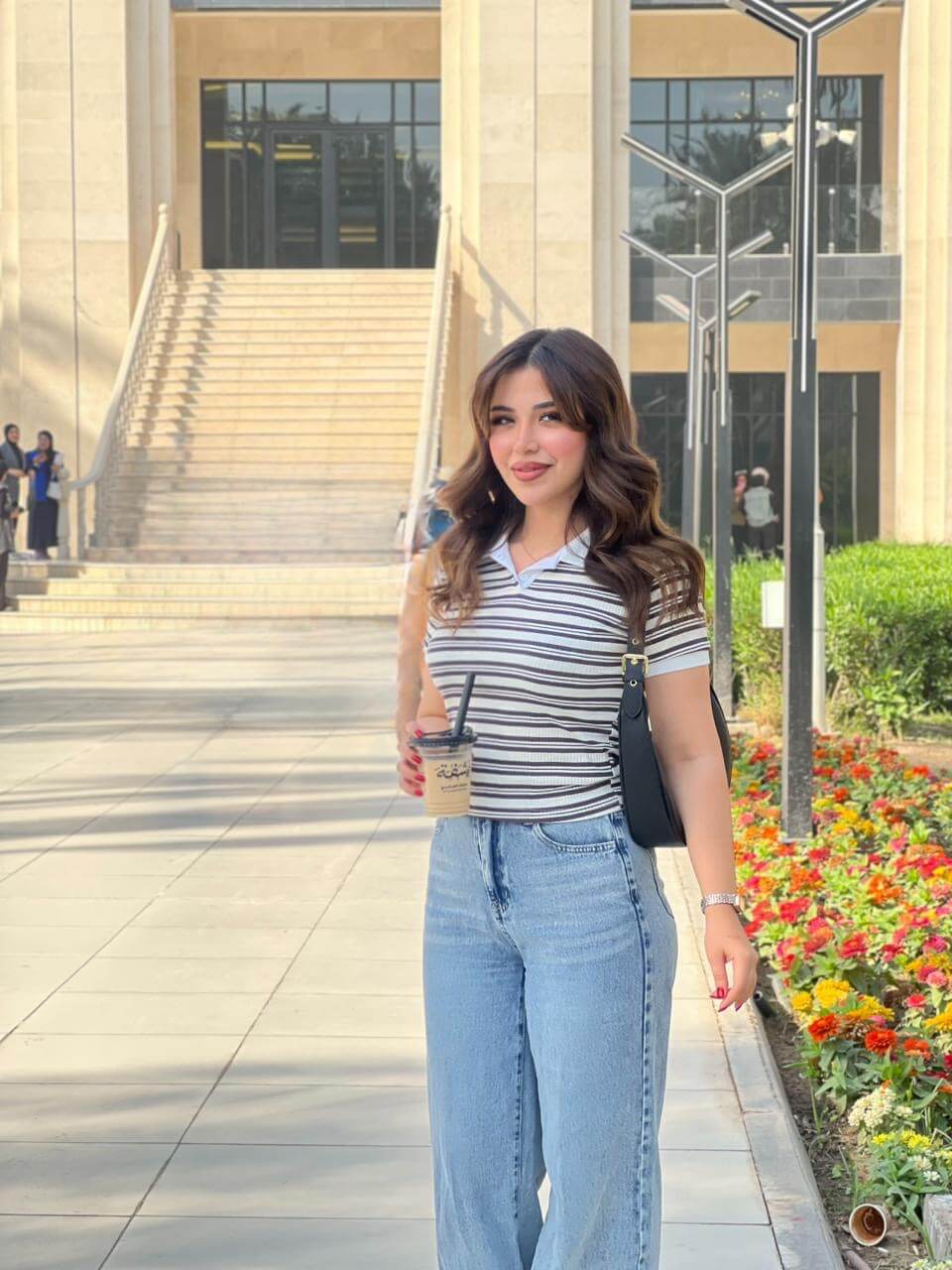 جينز وايد لگ ازرق   - wid leg 16784 dark jeans