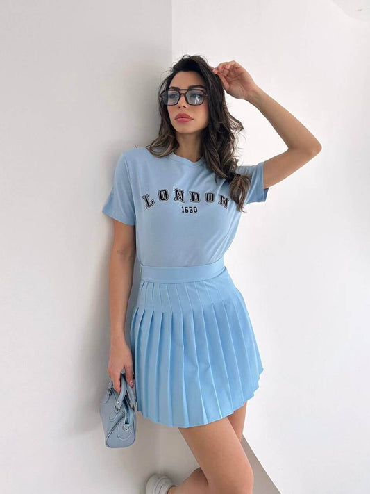 تي شيرت لندن سمائي London light blue - t shirt⁩⁩⁩