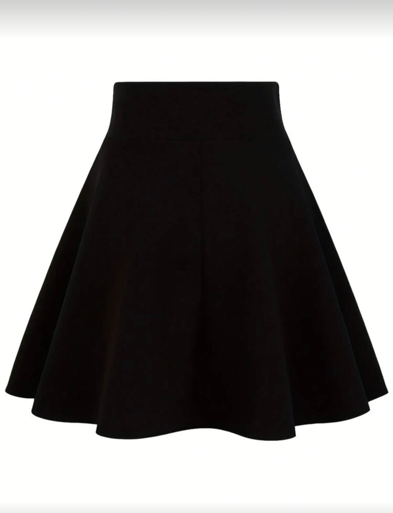 تنورة كلوش اسود