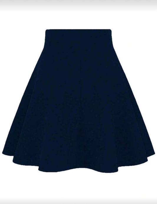 تنورة كلوش نيلي