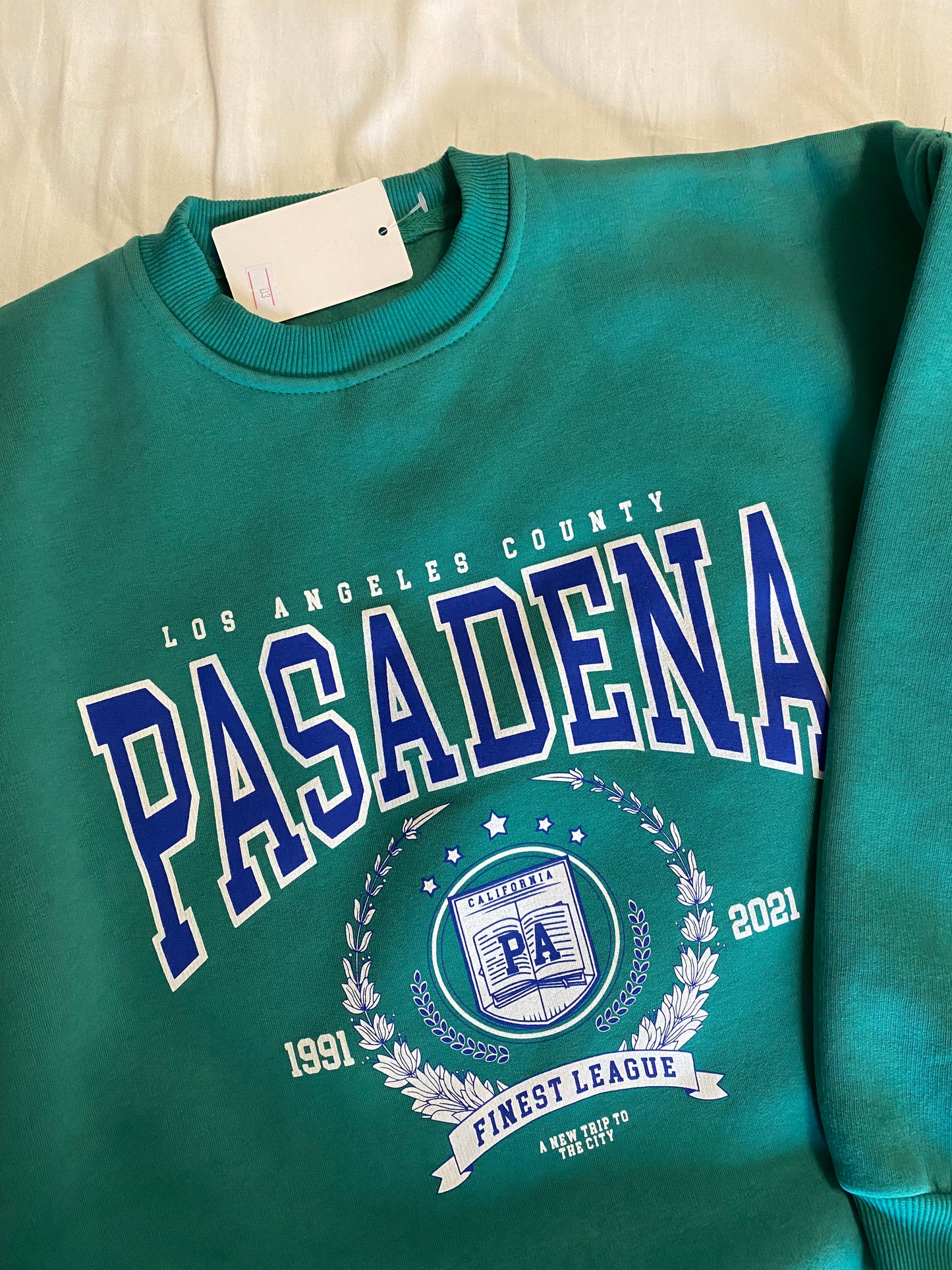 سويتر باسدينا pasadena -اخضر ⁩⁩