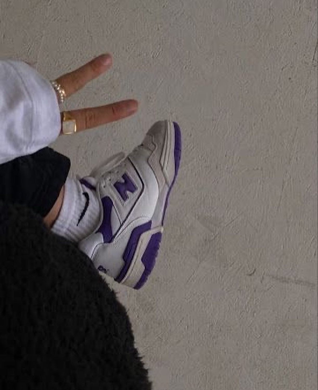 ⁨⁨⁨حذاء نيو بالانس بنفسجي 550 -new balance purple 550 shoes⁩⁩⁩