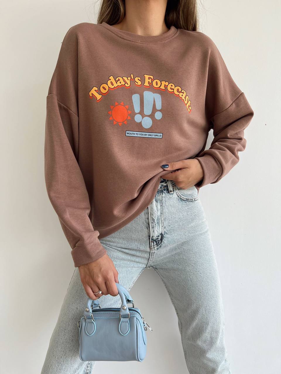 Sweater today’s forecast brown-سويتر توديز فوركاست جوزي 1003⁩