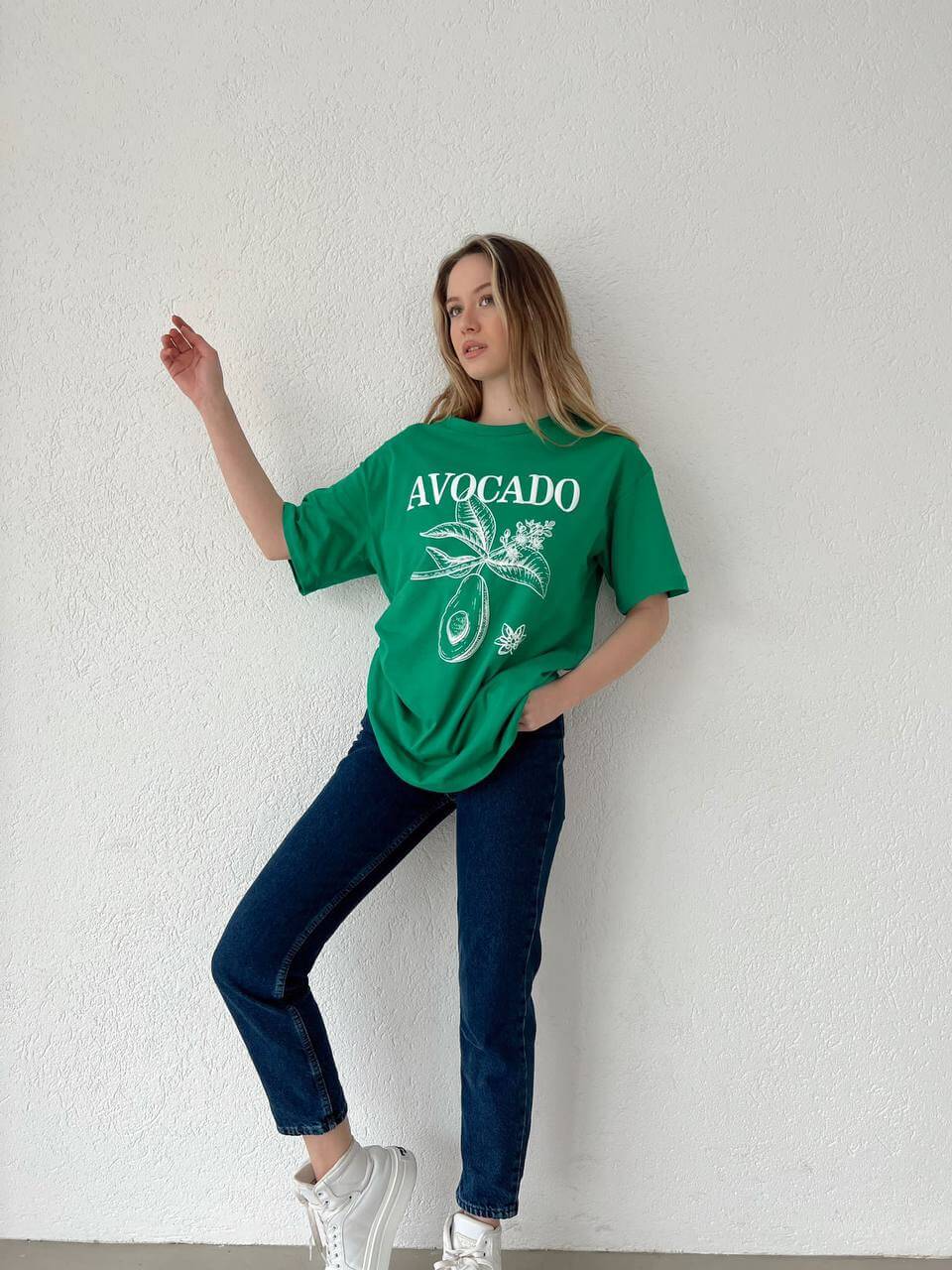 ⁨⁨⁨تي شيرت اخضر افوكادو -avocado t shirt green ⁩⁩⁩ i4